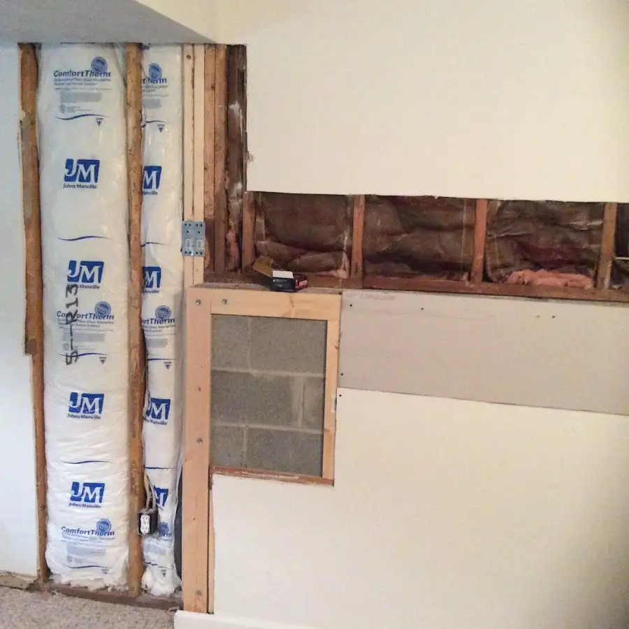 Wall insulation replacement during Odor Removal & Deodorization in Windham